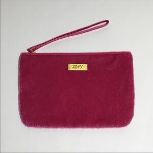 Pink Ipsy makeup bag